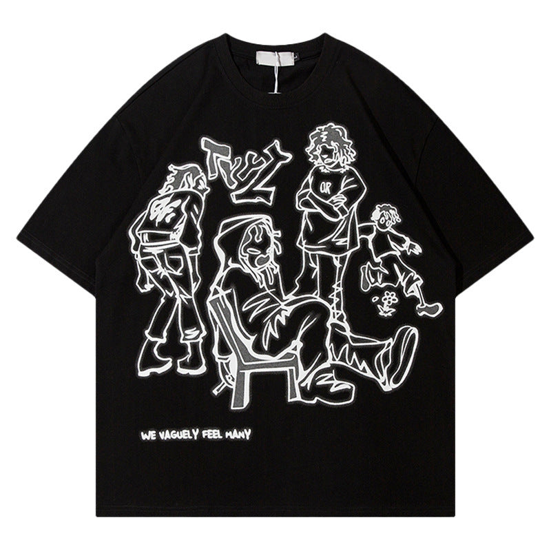 WE VAGUELY FEEL MANY OVERSIZED T-SHIRT