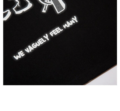 WE VAGUELY FEEL MANY OVERSIZED T-SHIRT