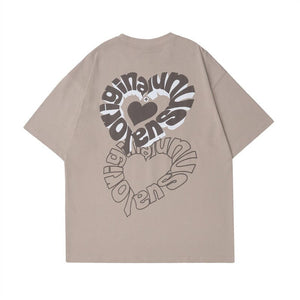 LOVING OVERSIZED T-SHIRT T-Shirt Choze Clothing APRICOT XS 