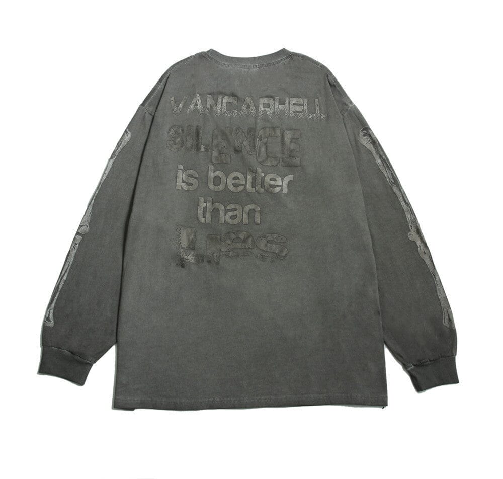 SILENCE IS BETTER THAN LIES OVERSIZED SWEATSHIRT Sweater Choze Clothing 