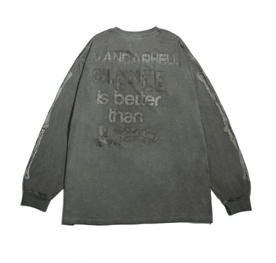 SILENCE IS BETTER THAN LIES OVERSIZED SWEATSHIRT Sweater Choze Clothing 