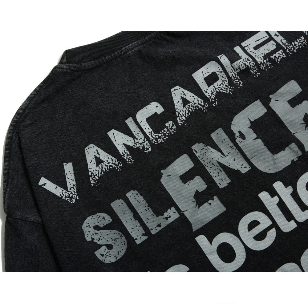 SILENCE IS BETTER THAN LIES OVERSIZED SWEATSHIRT Sweater Choze Clothing 