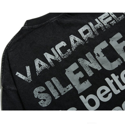 SILENCE IS BETTER THAN LIES OVERSIZED SWEATSHIRT Sweater Choze Clothing 