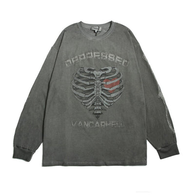 SILENCE IS BETTER THAN LIES OVERSIZED SWEATSHIRT Sweater Choze Clothing GREY XS 