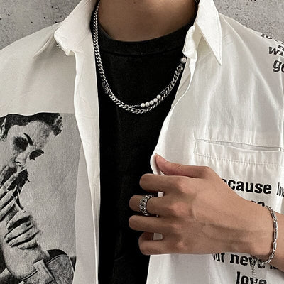 Titanium Steel Necklace – Timeless & Bold Sweater Choze Necklace 